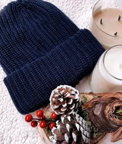 Best Nayked Apparel Chunky Marled Yarn And Solid Color Soft Knit Hat