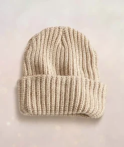 Fashion Nayked Apparel Chunky Marled Yarn And Solid Color Soft Knit Hat