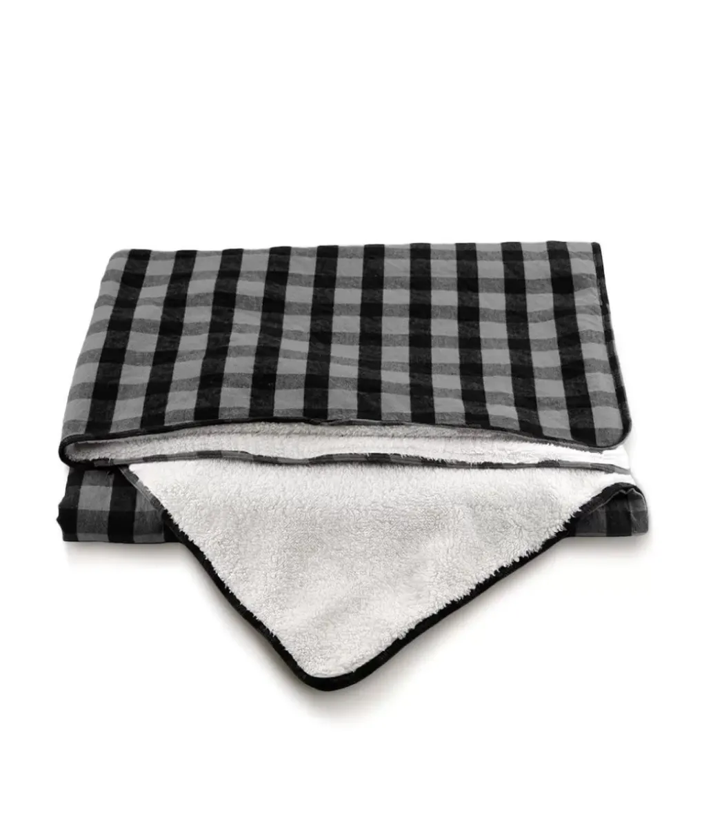 Sale Nayked Apparel Everest Sherpa Flannel Blanket