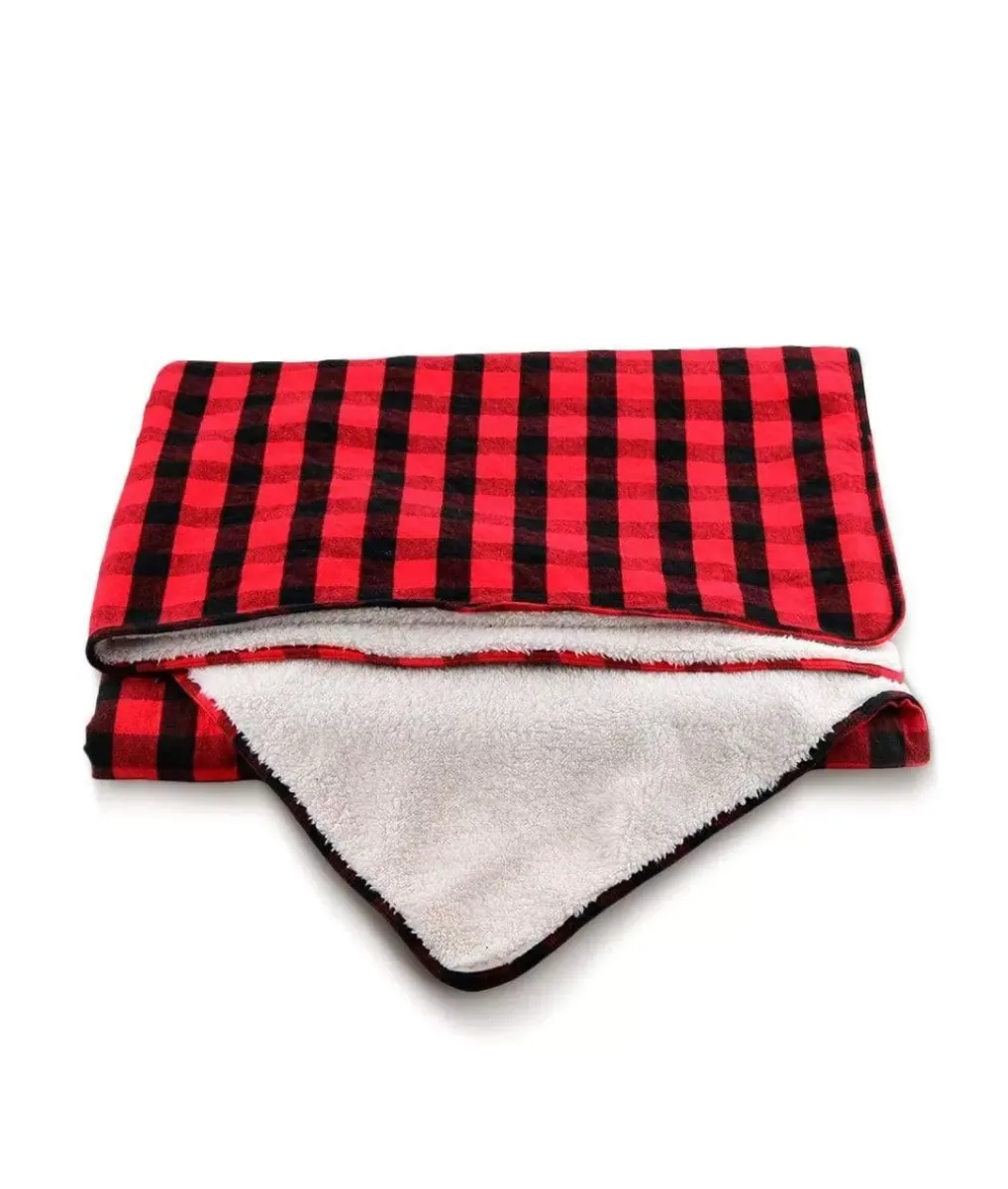 Sale Nayked Apparel Everest Sherpa Flannel Blanket