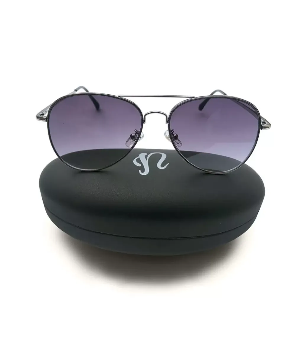 New Nayked Apparel Jordan By Flat Lens Aviator Sunglasses With Sunglass Case And Microfiber Cloth