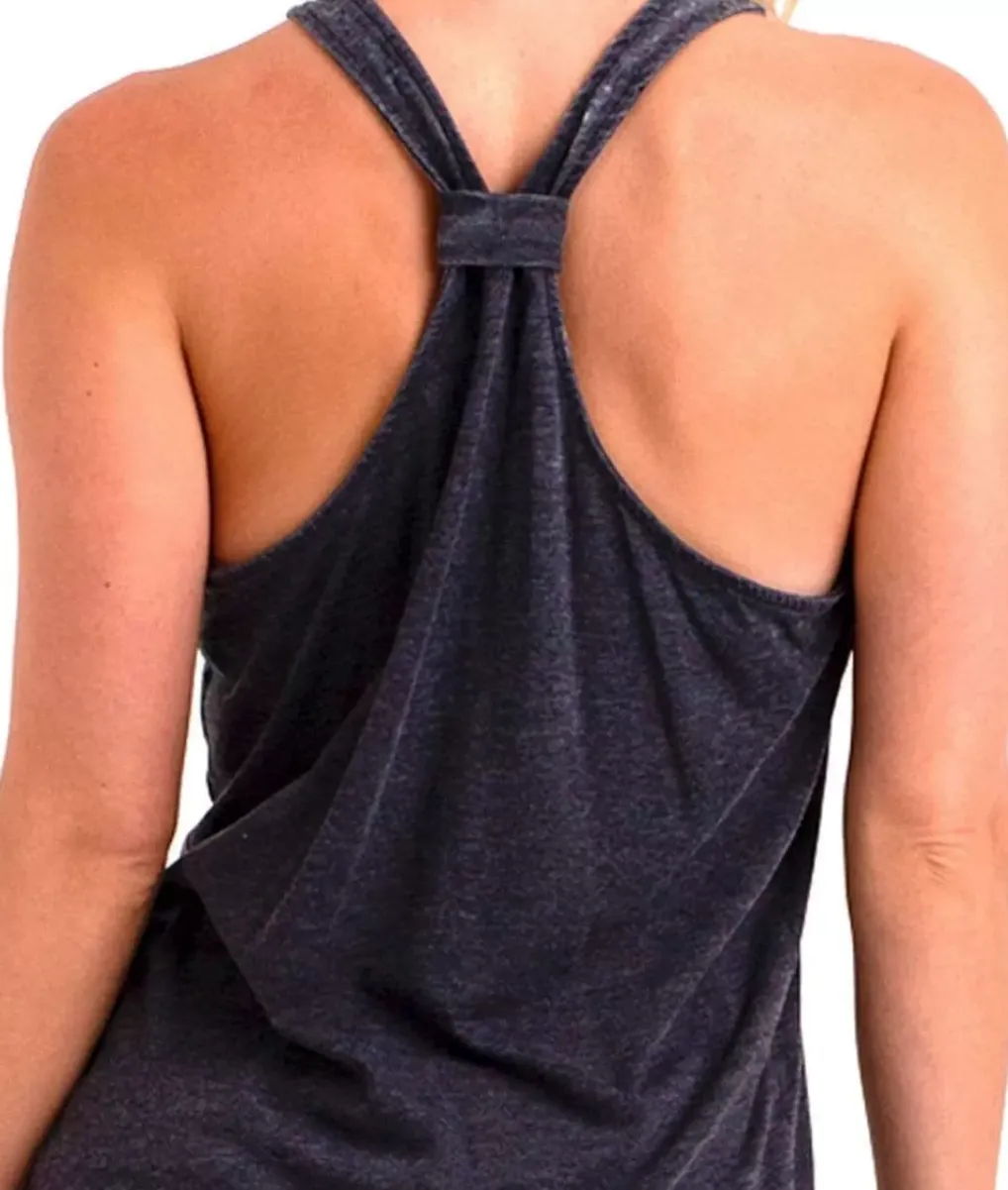 Outlet Nayked Apparel Ladies Ridiculously Soft Knotted Racerback Tank