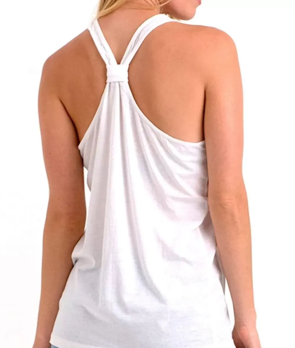 Outlet Nayked Apparel Ladies Ridiculously Soft Knotted Racerback Tank