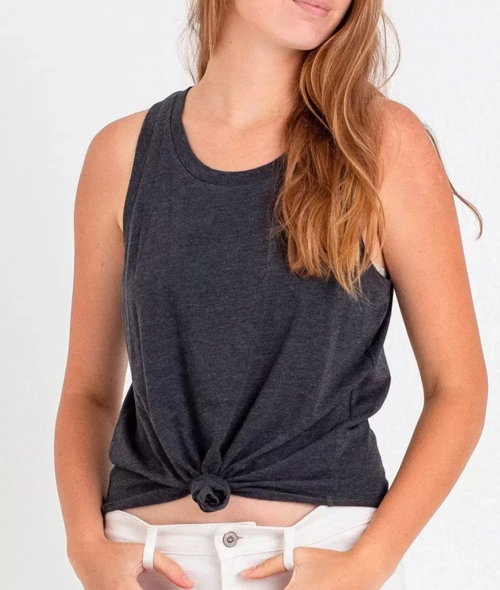 Fashion Nayked Apparel Ladies Ridiculously Soft Lightweight Knotted Tank