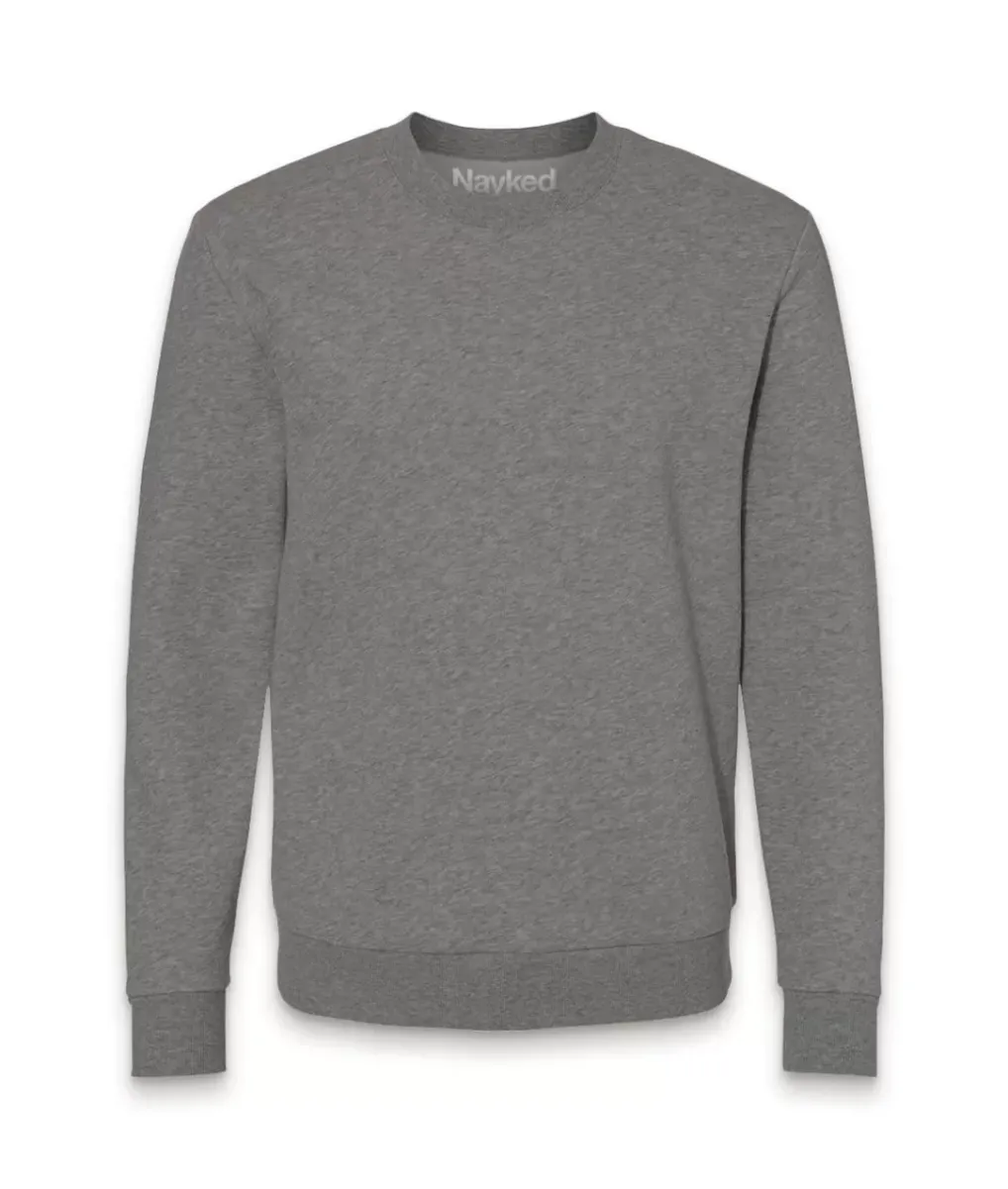 Best Nayked Apparel Men Soft Eco Friendly Crew Neck Pullover