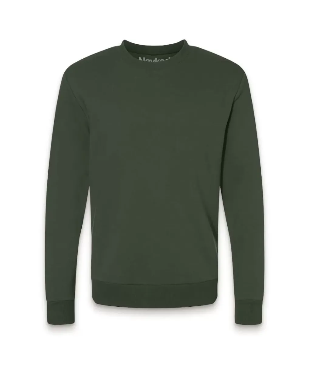 Clearance Nayked Apparel Men Soft Eco Friendly Crew Neck Pullover