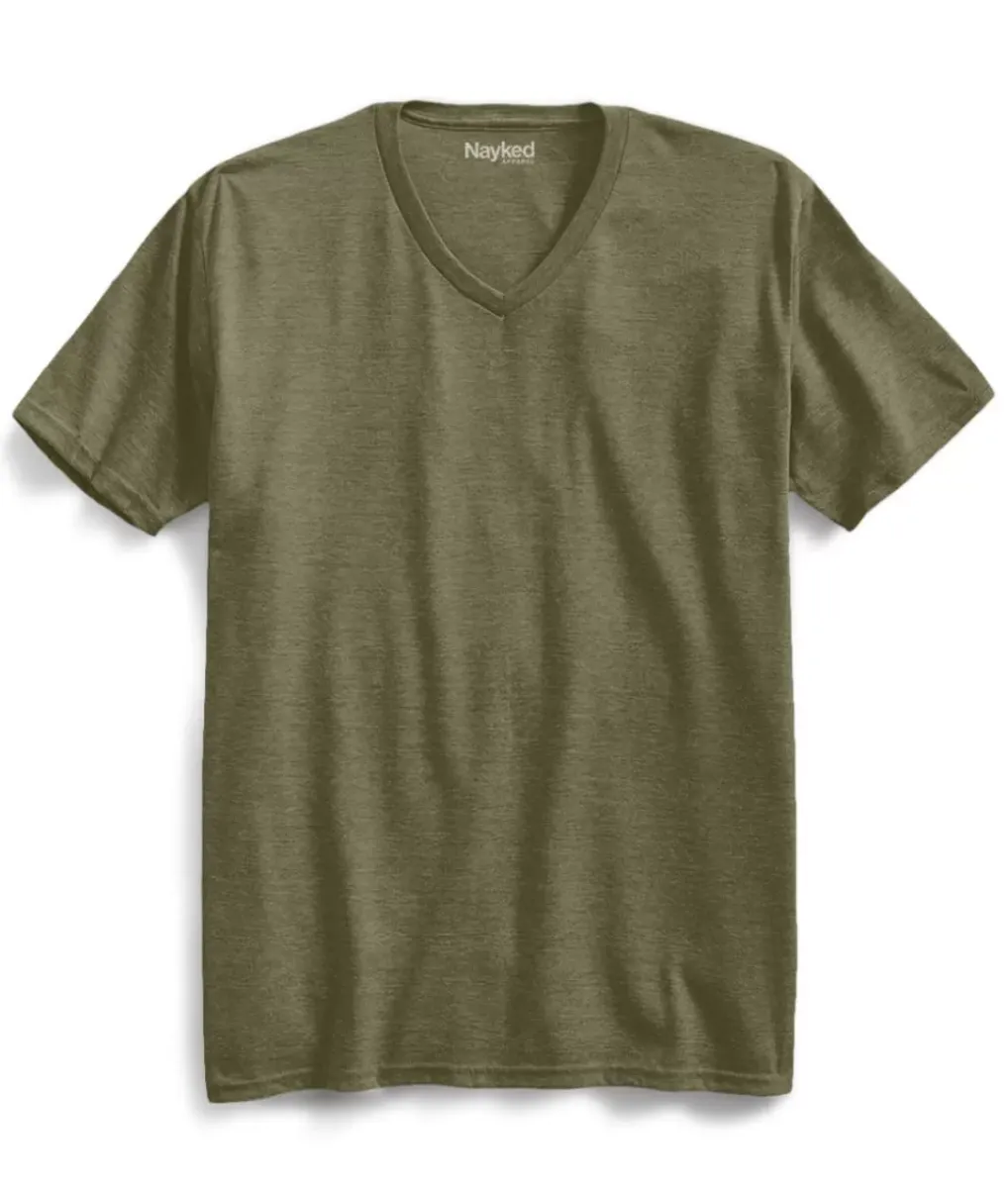 Fashion Nayked Apparel Men'S Big Ridiculously Soft Recycled Lightweight V-Neck T-Shirt