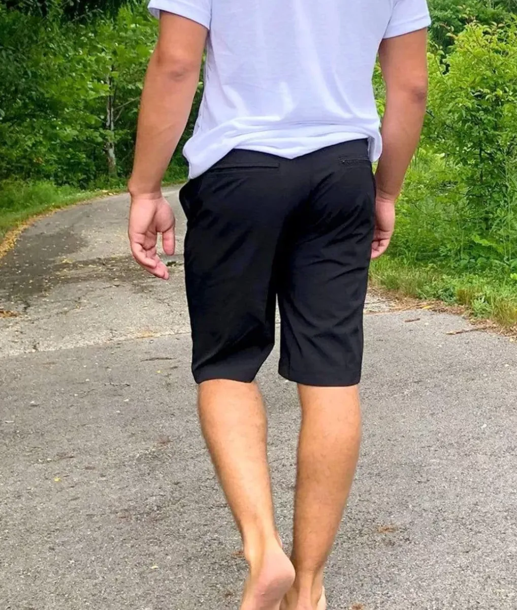 New Nayked Apparel Men'S Black Hybrid Stretch Short