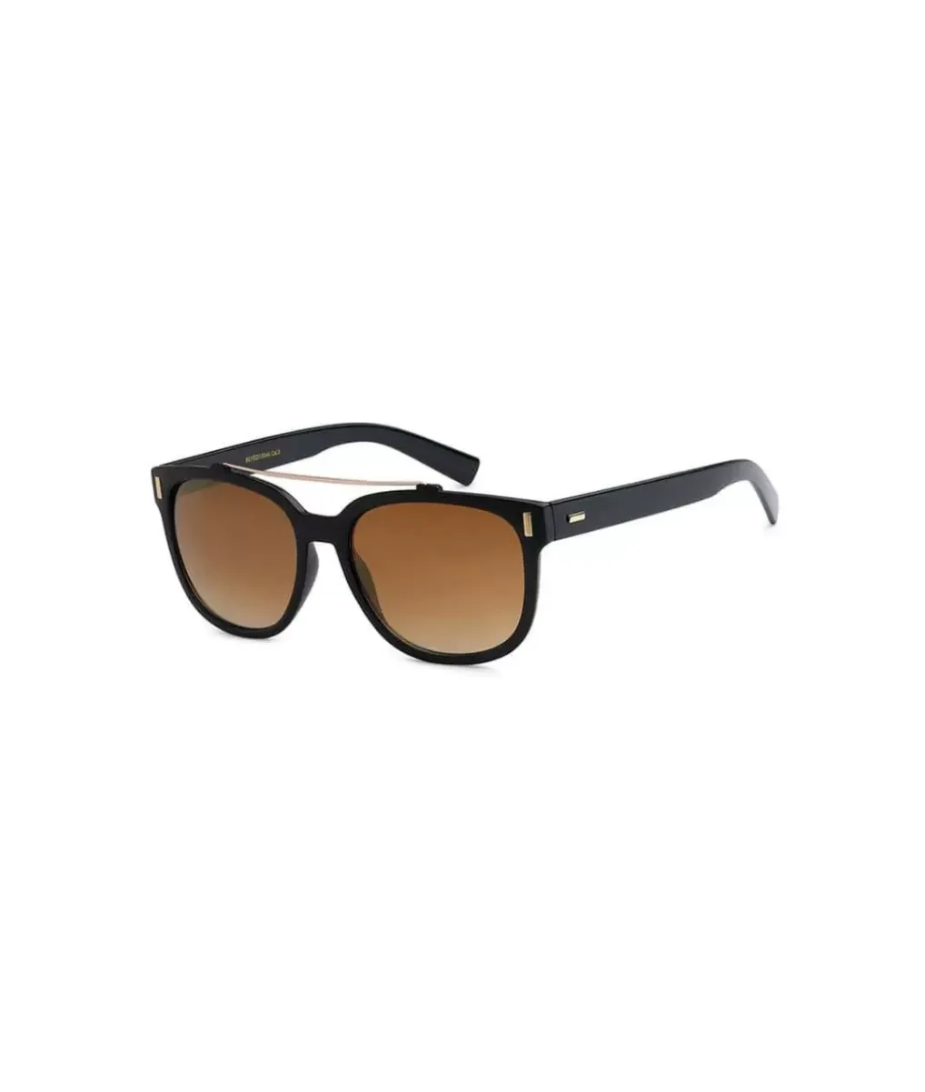 Online Nayked Apparel Men'S Browline Retro Sunglasses, Lifetime Guarantee