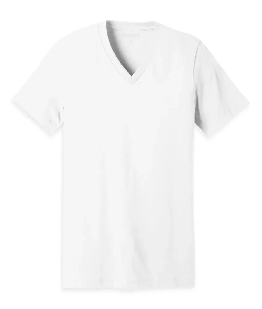 Outlet Nayked Apparel Men'S Classic Cotton Short Sleeve V-Neck T-Shirt