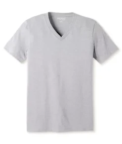 Best Nayked Apparel Men'S Classic Soft Heathered Big Short Sleeve V-Neck T-Shirt