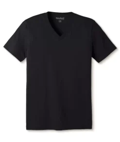 Best Nayked Apparel Men'S Classic Soft Heathered Big Short Sleeve V-Neck T-Shirt