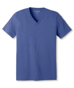 Discount Nayked Apparel Men'S Classic Soft Heathered Big Short Sleeve V-Neck T-Shirt