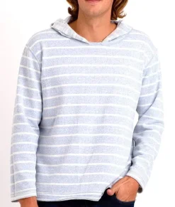 Clearance Nayked Apparel Men'S Cotton/Poly Striped French Terry Hoodie/Discontinued