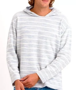 Sale Nayked Apparel Men'S Cotton/Poly Striped French Terry Hoodie/Discontinued