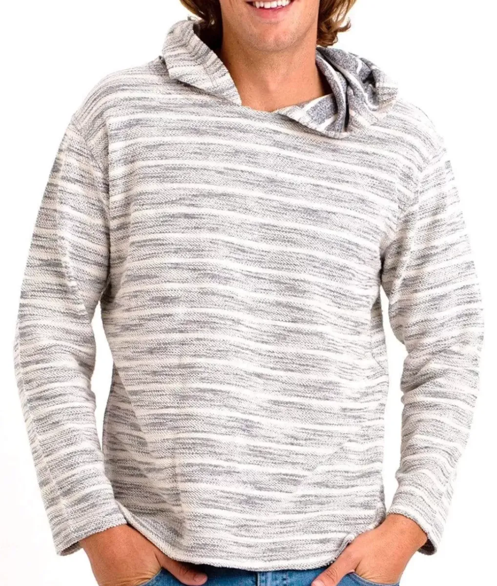 Sale Nayked Apparel Men'S Cotton/Poly Striped French Terry Hoodie/Discontinued