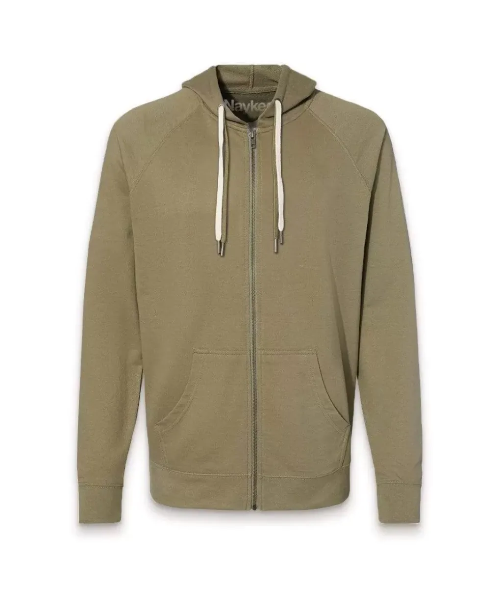 Fashion Nayked Apparel Men'S French Terry Full-Zip Hoodie