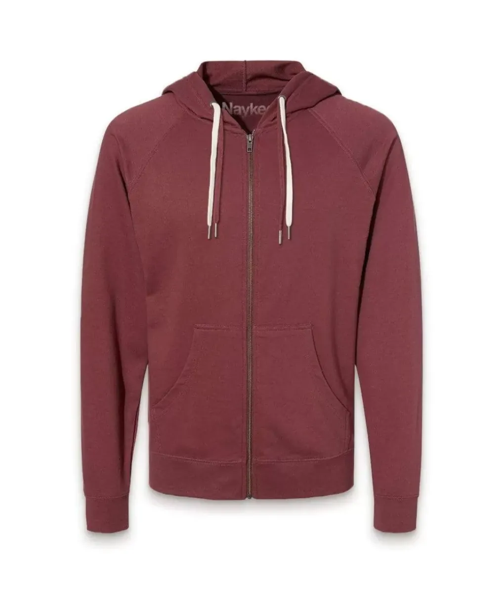 Fashion Nayked Apparel Men'S French Terry Full-Zip Hoodie