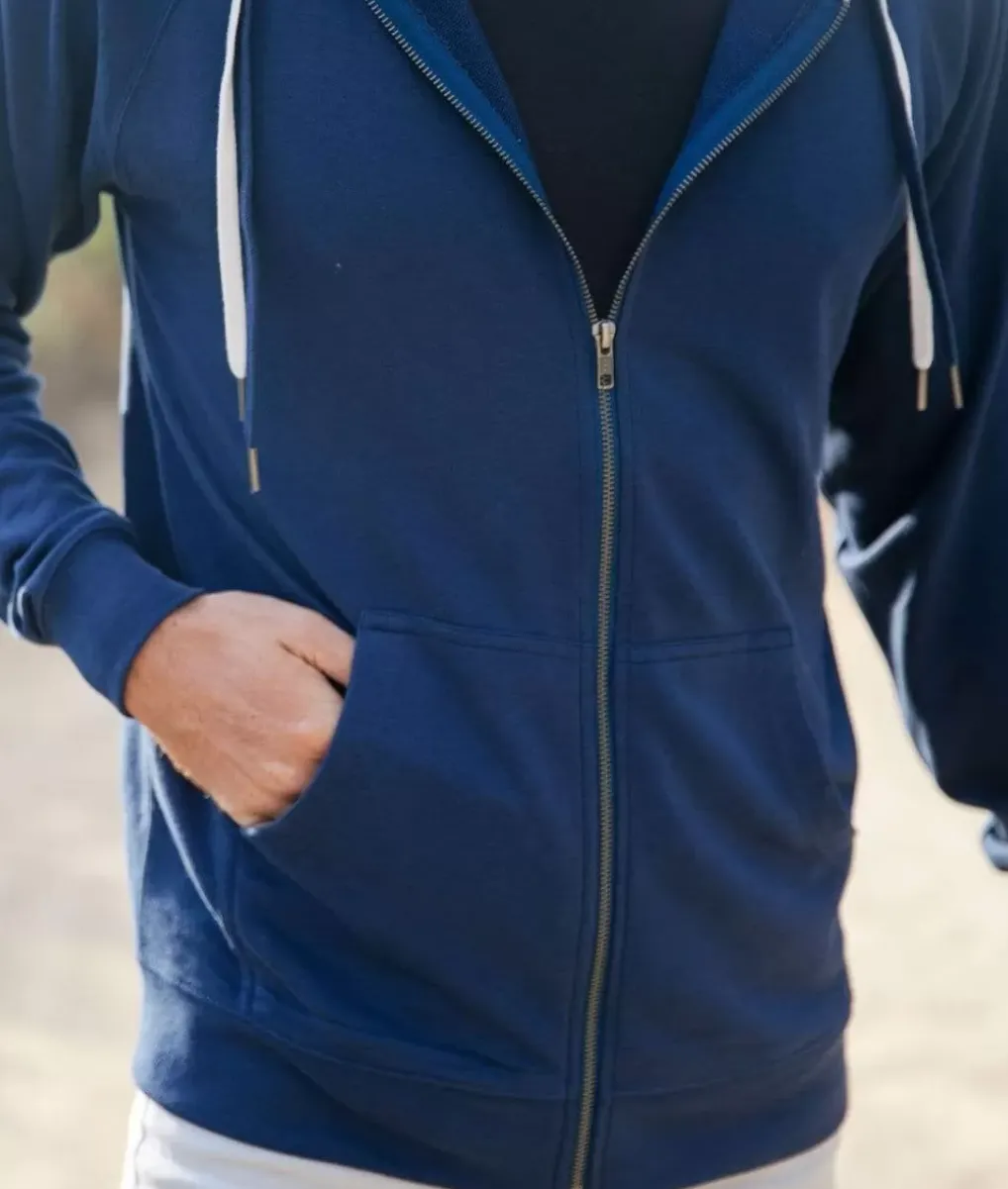 Fashion Nayked Apparel Men'S French Terry Full-Zip Hoodie