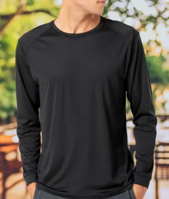 Online Nayked Apparel Men'S Long Islander Performance Upf Long Sleeve T-Shirt