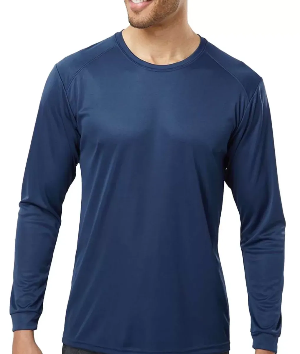 Online Nayked Apparel Men'S Long Islander Performance Upf Long Sleeve T-Shirt