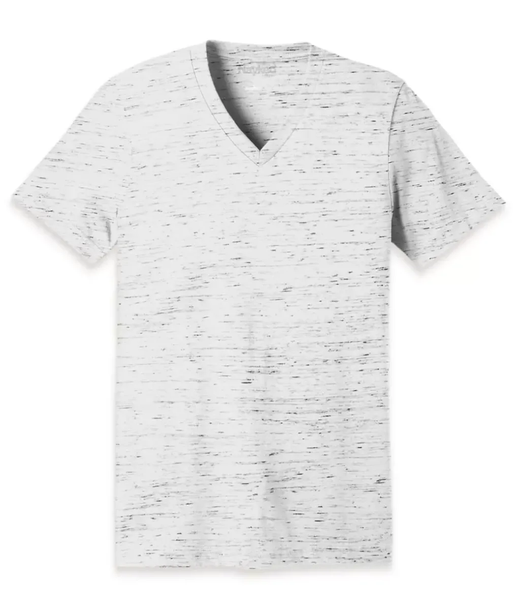 Discount Nayked Apparel Men'S Marbled Jersey V-Neck T-Shirt
