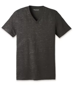 Clearance Nayked Apparel Men'S Marbled Jersey V-Neck T-Shirt