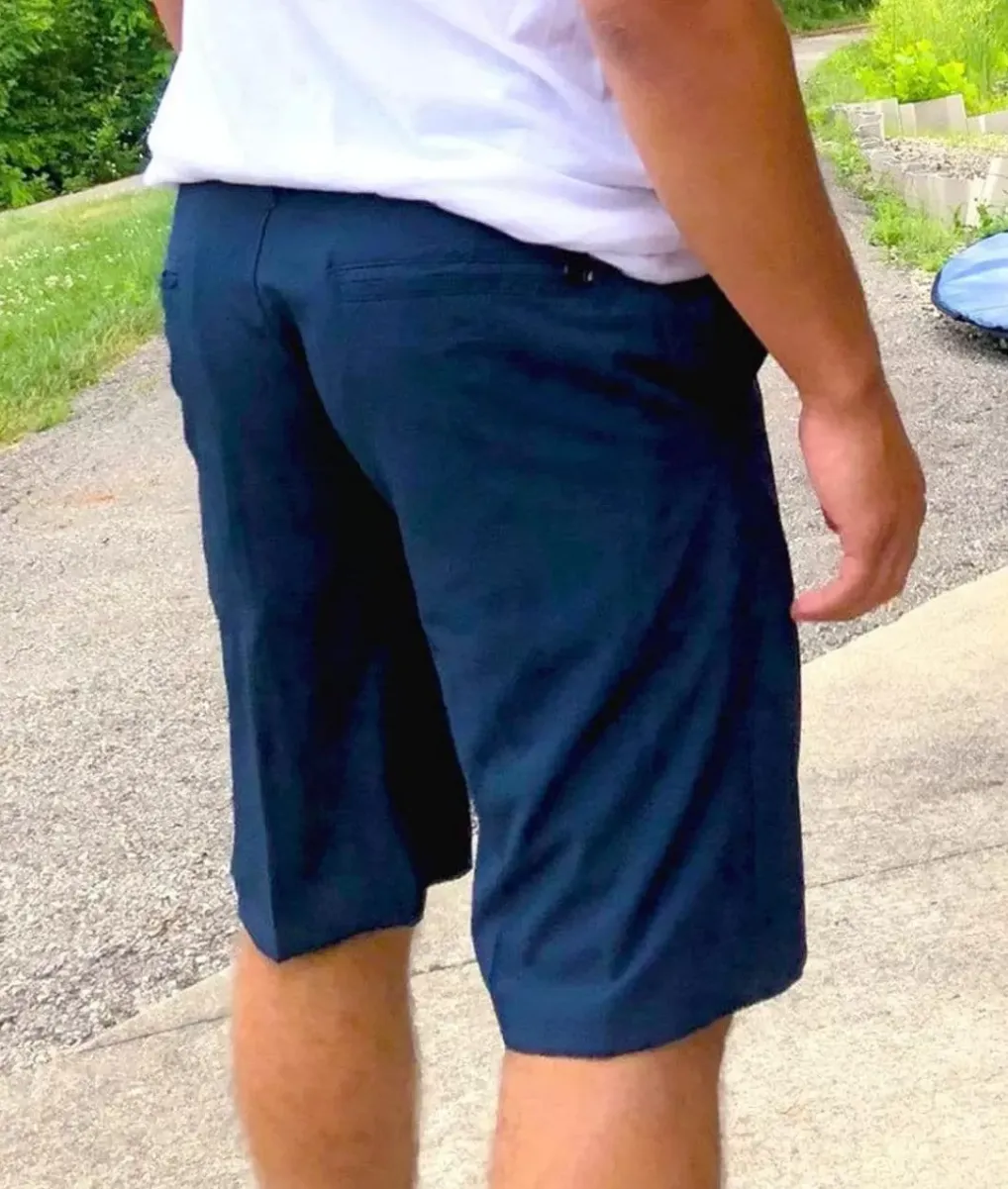 Online Nayked Apparel Men'S Navy Hybrid Stretch Short/Discontinued