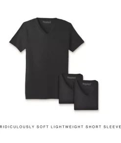 Sale Nayked Apparel Men'S 3Pk Ridiculously Soft Lightweight V-Neck T-Shirt