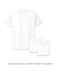 Best Nayked Apparel Men'S 3Pk Ridiculously Soft Short Sleeve Crew Neck 100% Cotton T-Shirt
