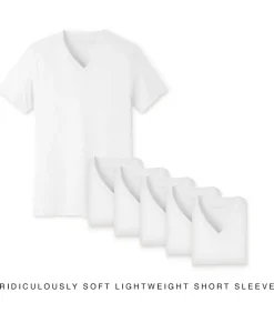 Online Nayked Apparel Men'S 6Pk Ridiculously Soft Lightweight V-Neck T-Shirt