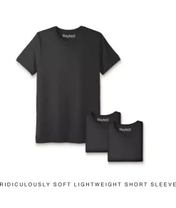 Hot Nayked Apparel Men'S 3Pk Ridiculously Soft Lightweight Crew Neck T-Shirt