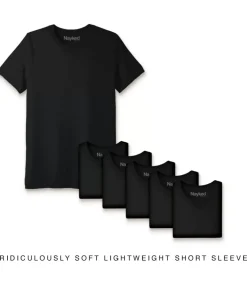 Fashion Nayked Apparel Men'S 6Pk Ridiculously Soft Lightweight Crew Neck T-Shirt