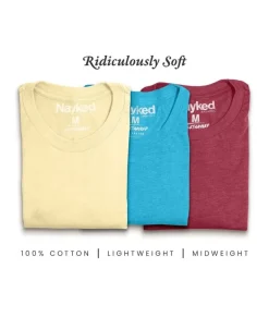 Online Nayked Apparel Men'S 3Pk Tri-Nayked Short Sleeve Crew Neck T-Shirts