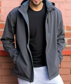 Best Nayked Apparel Men'S Poly-Tech Soft Shell Jacket