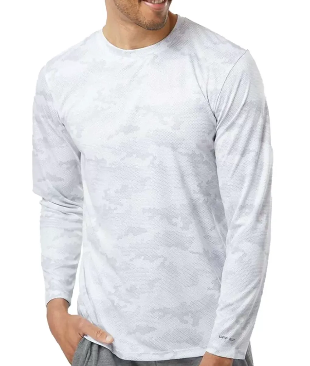 Best Nayked Apparel Men'S Pompano Performance Upf Camo Long Sleeve T-Shirt