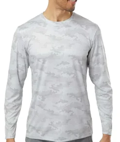 Outlet Nayked Apparel Men'S Pompano Performance Upf Camo Long Sleeve T-Shirt