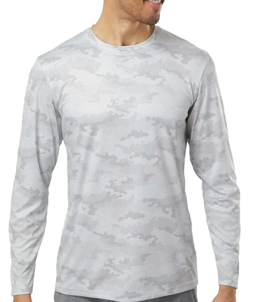 Outlet Nayked Apparel Men'S Pompano Performance Upf Camo Long Sleeve T-Shirt