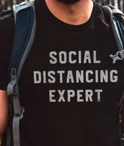 Fashion Nayked Apparel Men'S Ridiculously Soft 100% Cotton Graphic Tee | Social Distancing Expert