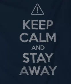 Clearance Nayked Apparel Men'S Ridiculously Soft 100% Cotton Graphic Tee | Keep Calm And Stay Away