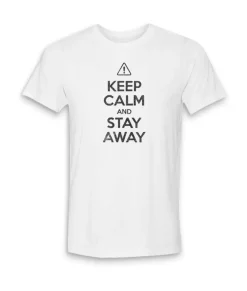 Clearance Nayked Apparel Men'S Ridiculously Soft 100% Cotton Graphic Tee | Keep Calm And Stay Away
