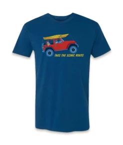 New Nayked Apparel Men'S Ridiculously Soft 100% Cotton Graphic Tee | Take The Scenic Route