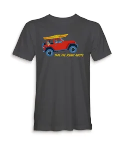 Fashion Nayked Apparel Men'S Ridiculously Soft 100% Cotton Graphic Tee | Take The Scenic Route