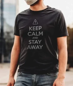 Best Nayked Apparel Men'S Ridiculously Soft 100% Cotton Graphic Tee | Keep Calm And Stay Away
