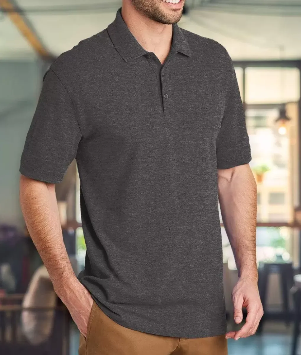 Clearance Nayked Apparel Men'S Ridiculously Soft 100% Cotton Pique Polo Shirt