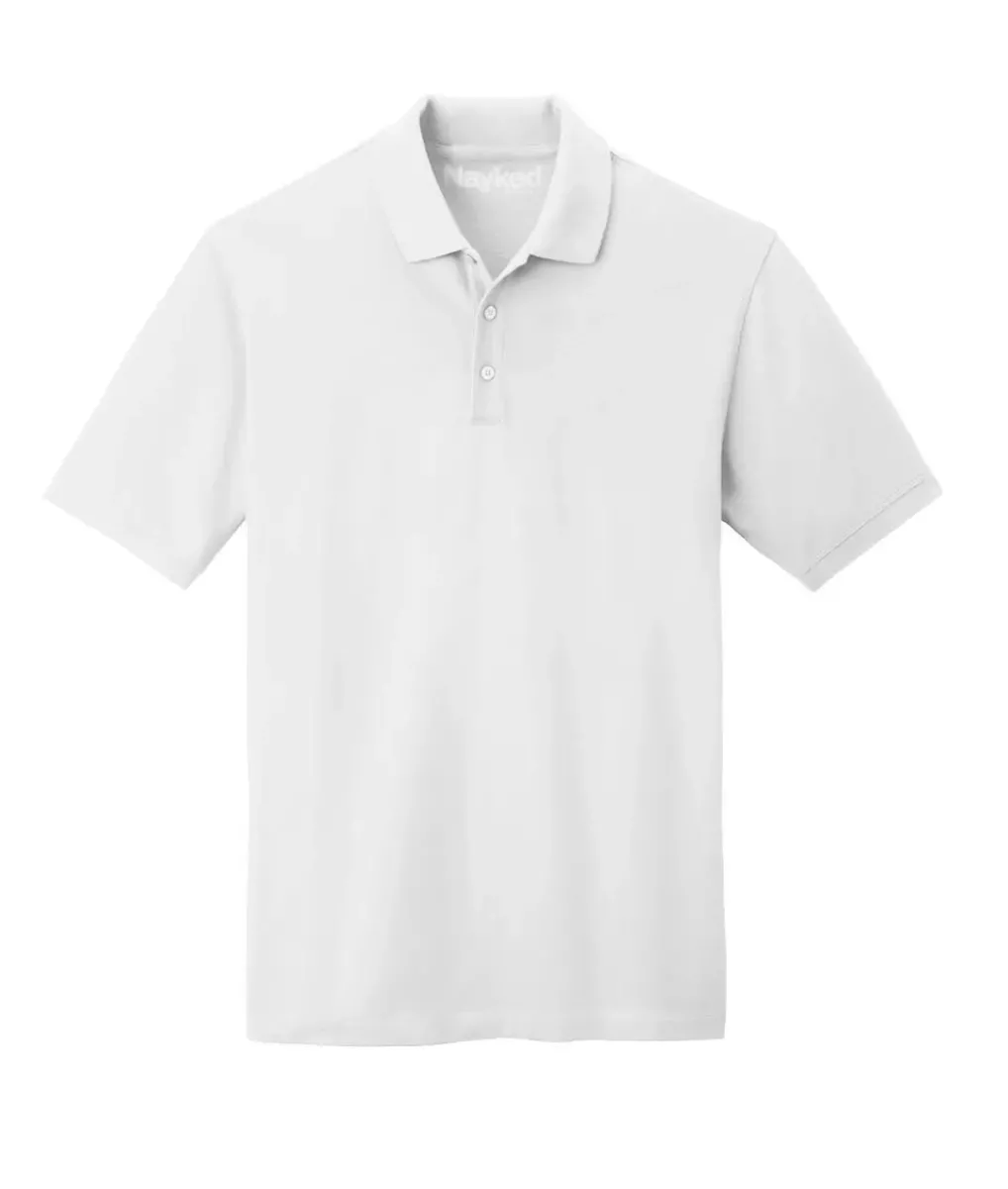 Clearance Nayked Apparel Men'S Ridiculously Soft 100% Cotton Pique Polo Shirt