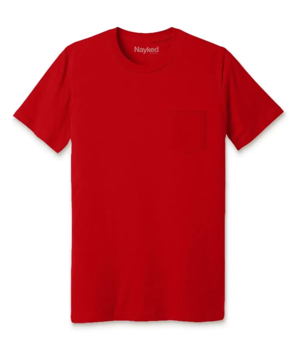 Hot Nayked Apparel Men'S Ridiculously Soft 100% Cotton Pocket T-Shirt