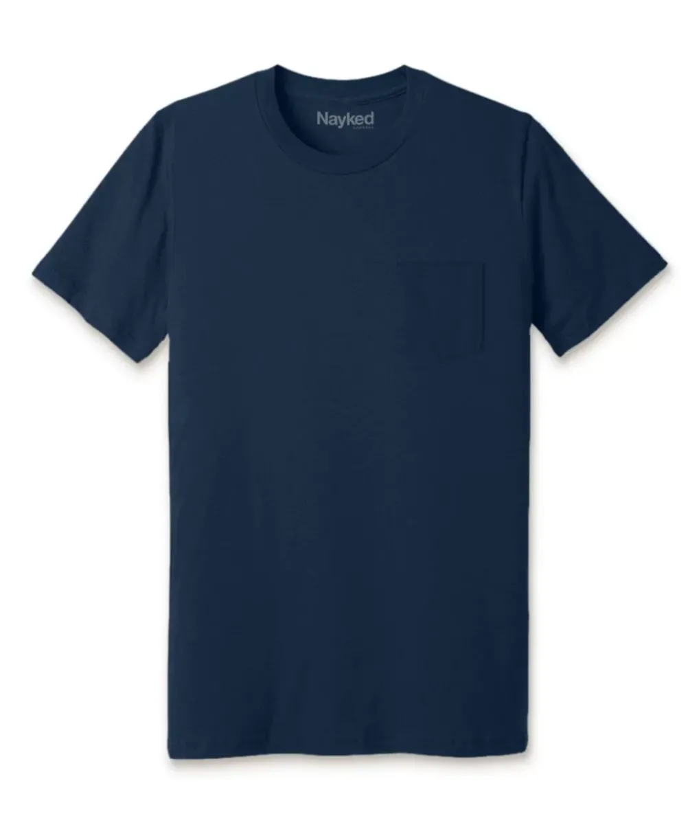 Hot Nayked Apparel Men'S Ridiculously Soft 100% Cotton Pocket T-Shirt