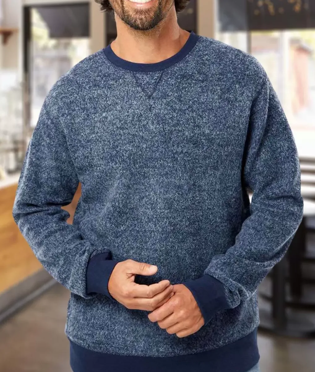Best Nayked Apparel Men'S Ridiculously Soft Aspen Brushed Fleece Pullover