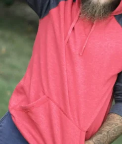 New Nayked Apparel Men'S Ridiculously Soft Big Fleece Raglan Hoodie